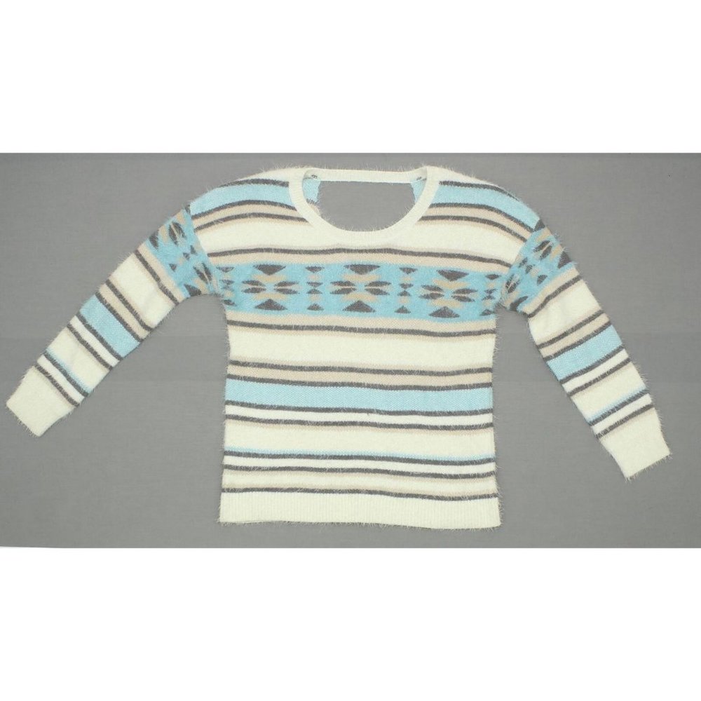 NEW Xhilaration Striped Aztec Pullover Sweater XL - Picture 3 of 8